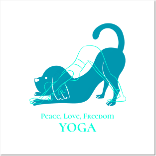 Peace, Love, Freedom, Yoga Posters and Art